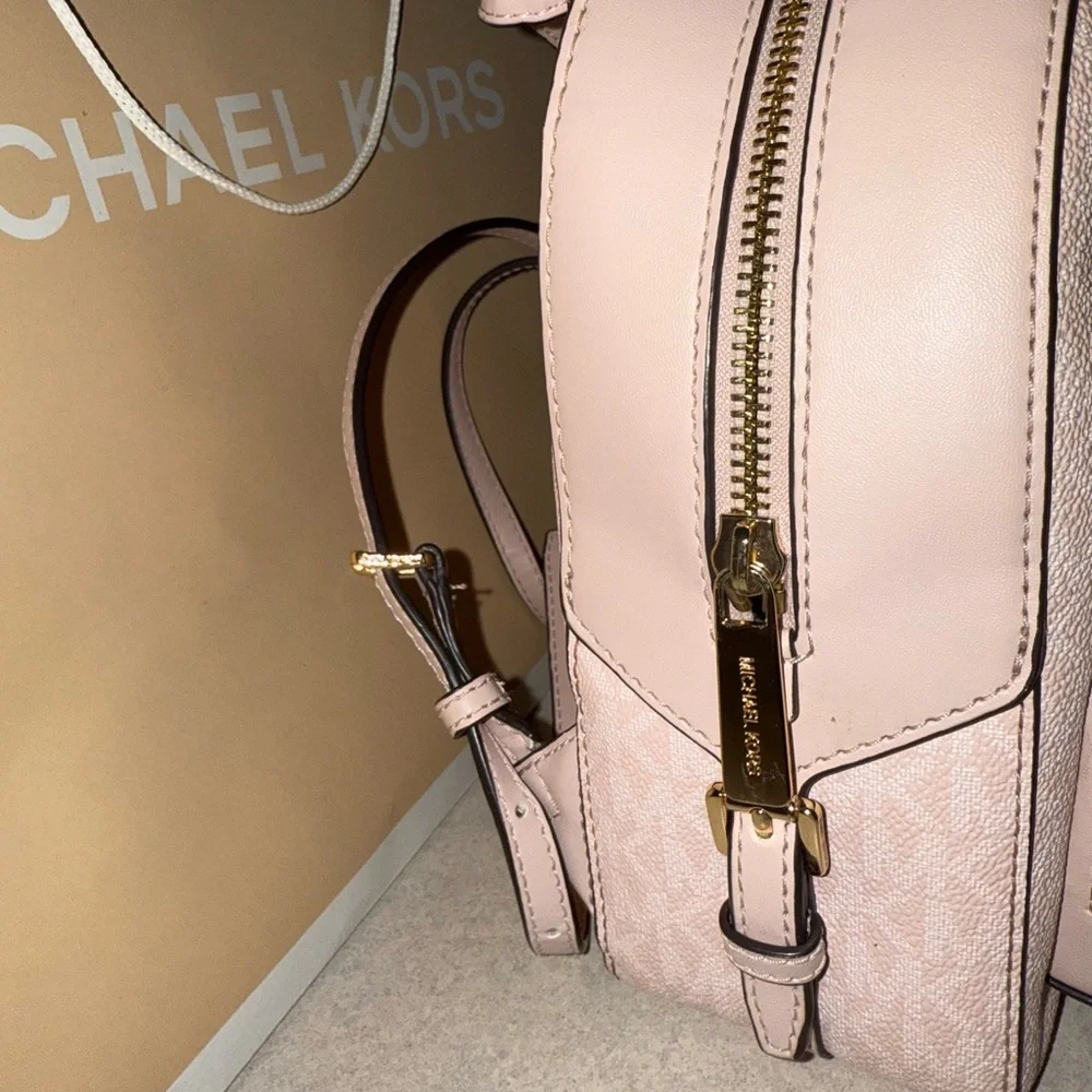 Michael Kors Jaycee Blush Pink Backpack - Picture 6 of 7